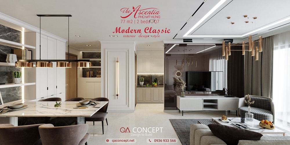 Thiết kế thi công nội thất The Ascentia | Modern Classic Style